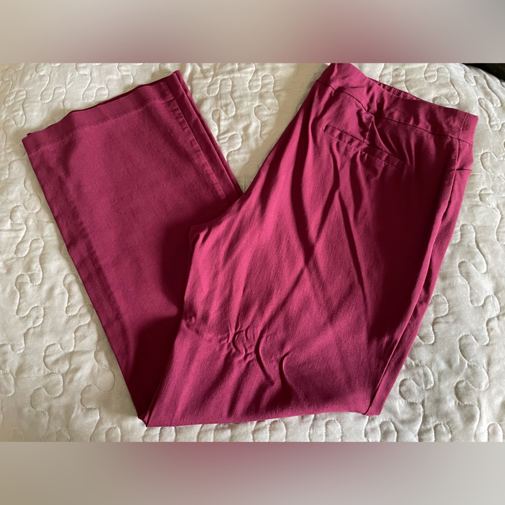 Maroon dress slacks